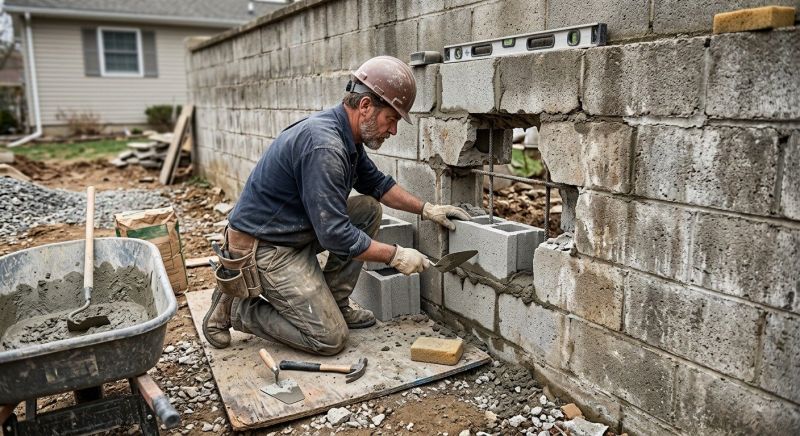 Block Wall Repair in Floral City, FL