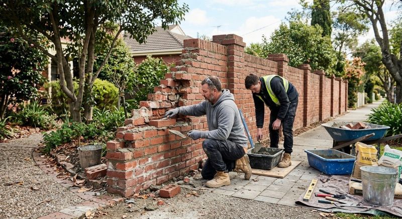Brick Fence Repair in Citrus County, FL