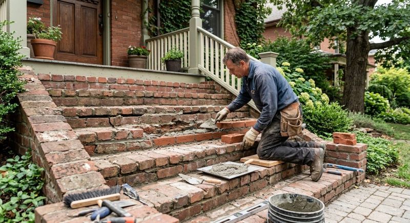 Brick Stairs Repair in Dunnellon, FL