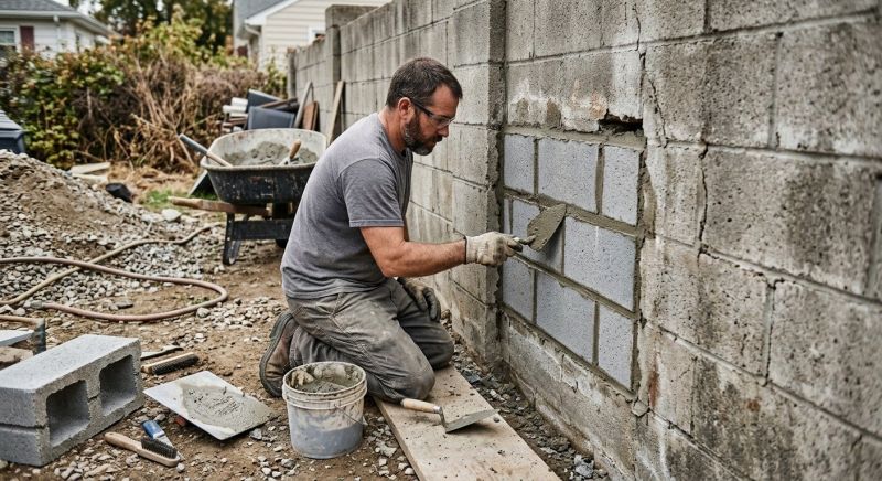 Cinder Block Wall Repair in Crystal River, FL