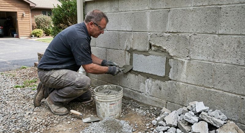 Cinder Block Wall Repair in Floral City, FL