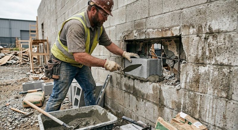 Concrete Block Repair in Beverly Hills, FL